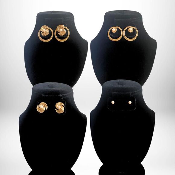 4-in-1 RARE 1989 Build a Look Convertible Earrings - Exclusive for Avon - NIB - Picture 6 of 7